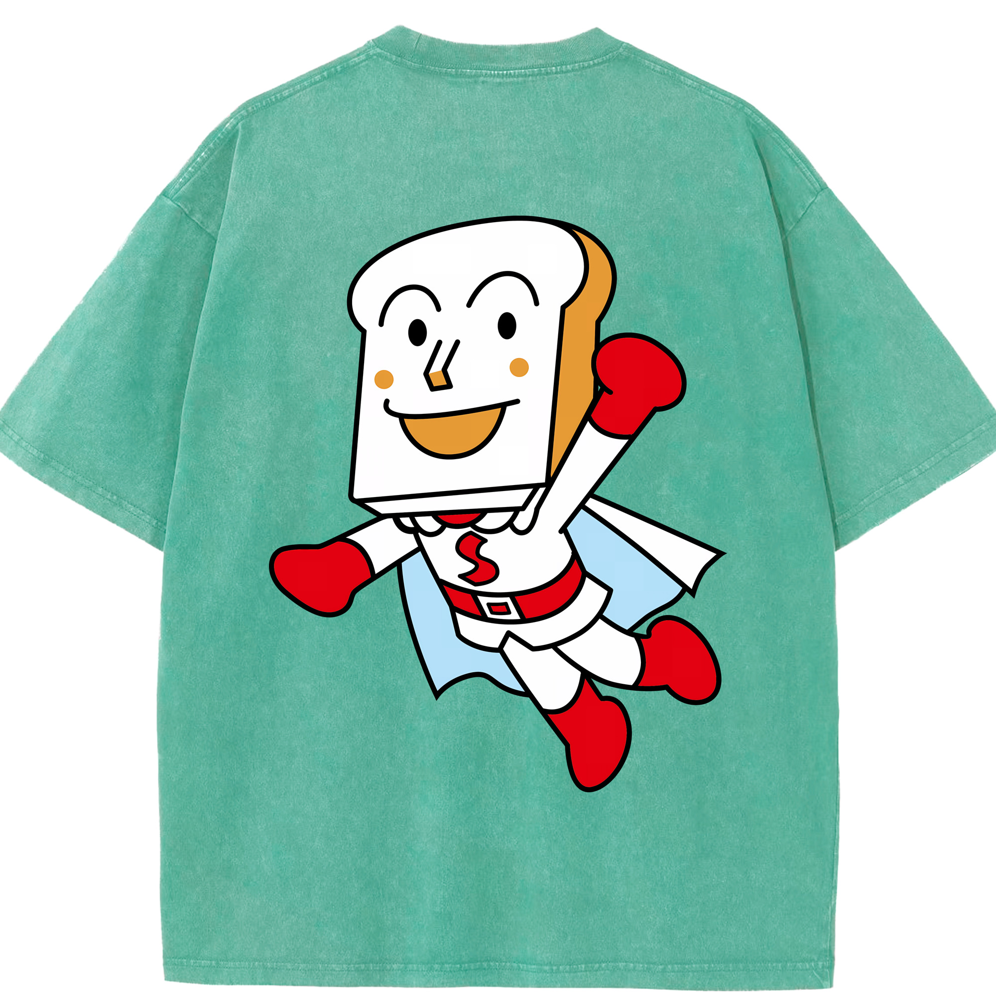 （画像用） アンパンマン Anpanman 綿100% ヴィンテージ風 半袖Tシャツ（背面プリント）